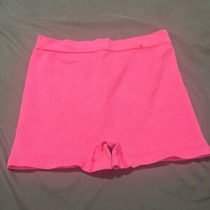 Hot pink compression shorts